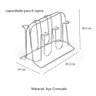 Porta Copos Suporte para 6 Copos em Aço Cromado - Arthi - 3