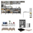 Ver imagem 4 de Armário Cozinha Kit Casa Completa Mobiliada 3 Ambientes Multimóveis Cr60000 Bc/nog/off