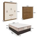 Ver imagem 3 de Armário Cozinha Kit Casa Completa Mobiliada 3 Ambientes Multimóveis Cr60000 Bc/nog/off