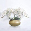 Ver imagem 1 de Arranjo de Orquídeas Artificiais Vaso Grande de Sala 4 Flor
