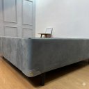 Ver imagem 3 de Cama Box King Bipartida 96 Diversas Cores (193x203x40):suede Cinza/king