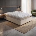 Ver imagem 2 de Colchão Casal Queen Espuma D33 Pillow Top Millenium 158x198x19cm Bege/Branco Hellen