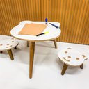 Ver imagem 2 de Conjunto de Mesa com Cadeira Infantil