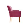 Poltrona Decorativa Malibu Escritório Corino Rosa Pink - 3