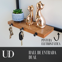Ver imagem 6 de Hall de Entrada Sapateira Madeira e Aço Carbono Acompanha Cabideiro com Prateleira e Porta Chaves In
