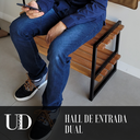 Ver mais imagens de Hall de Entrada Sapateira Madeira e Aço Carbono Acompanha Cabideiro com Prateleira e Porta Chaves In