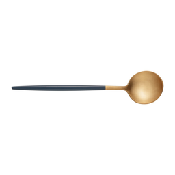 Faqueiro 24 Peças de Aço Inox Dourado e Azul - 5