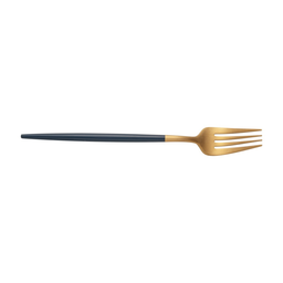 Faqueiro 24 Peças de Aço Inox Dourado e Azul - 6