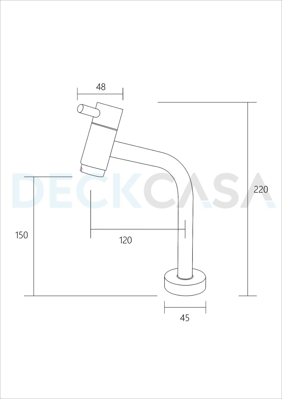 Torneira de Mesa Cuba Pia Lavatório Lavabo Banheiro Link Redonda Black Preto Fosco Luxo 1/4v - 4