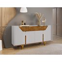 Ver imagem 1 de Aparador Buffet Danubio Ripado Pés em Madeira:off/naturale