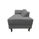 Ver imagem 6 de Recamier Decorativo Divã Styllus Lado Direito Linho Cinza