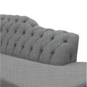Ver imagem 3 de Recamier Decorativo Divã Styllus Lado Direito Linho Cinza