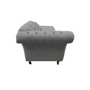 Ver imagem 7 de Recamier Decorativo Divã Styllus Lado Direito Linho Cinza