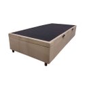 Ver imagem 2 de Base Box Baú Solteiro com Pistão a Gás Estrutura Reforçada 88x188cm Smart Yescasa Bege