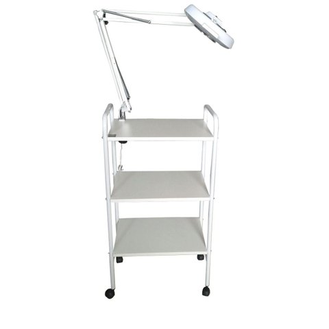 Carrinho Auxiliar com Luminária e Exaustor para Podologia Fiscomed Carrinho e Exaustor para Podologi