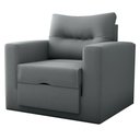 Ver imagem 2 de Sofá Cama 1 Lugar Italo Suede Cinza