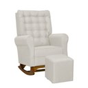 Ver imagem 1 de Poltrona de Amamentação Manuela com Puff Bebê Completo: Boucle Natural