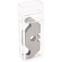 Ver imagem 3 de Lamina P/ Estilete Trapezoidal Corte Curvo C/ 10 Pç Cart