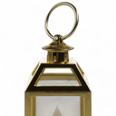 Ver imagem 3 de Mini Lanterna Decor 12,5cm 3LR44 Ouro Branco Cromus