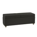 Ver imagem 4 de Recamier Bau Madri 1,40m Corino Preto - Inova Decorações