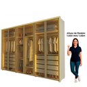Ver imagem 6 de Guarda-roupa Casal 6 Portas 6 Portas Reflecta com Led com Pés 100% Mdf Splendor