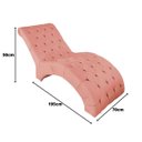 Ver imagem 3 de Recamier Divã Espreguiçadeira para Sala e Cliníca Estética Queila Suede:coral
