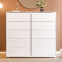 Ver imagem 4 de Cômoda para Quarto com 10 Gavetas Melinda Branco