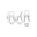 Ver imagem 6 de Cadeira Tramontina Vanda Preta em Polipropileno com Pernas