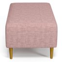 Ver imagem 7 de Kit 02 Puffs Decorativos Sala de Estar Cléo W01 Pés Palito 90 cm Linho Rosa- Lyam Decor