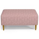 Ver imagem 5 de Kit 02 Puffs Decorativos Sala de Estar Cléo W01 Pés Palito 90 cm Linho Rosa- Lyam Decor