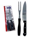 Ver imagem 1 de Kit Churrasco 2 Peças Profissional Faca e Garfo Blanc & Noir