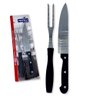 Kit Churrasco 2 Peças Profissional Faca e Garfo Blanc & Noir - 1