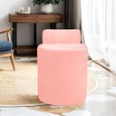 Ver imagem 2 de Kit Puff Banqueta Alto Confortável Reforçado Minimalista Roma Suede