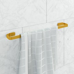 Kit de Acessórios para Banheiro 5 Peças Stander:dourado - 2