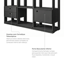 Ver imagem 6 de Closet Casal Modulado com 3 Cabideiros 1 Porta 2 Gavetas Preto Velluto Titan