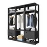 Guarda Roupa Casal Closet Modulado com 3 Cabideiros 1 Porta 2 Gavetas Titan - 2