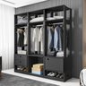 Guarda Roupa Casal Closet Modulado com 3 Cabideiros 1 Porta 2 Gavetas Titan - 1