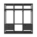 Ver imagem 4 de Guarda Roupa Casal Closet Modulado com 3 Cabideiros 1 Porta 2 Gavetas Titan