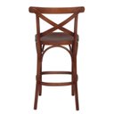 Ver imagem 5 de Conjunto 2 Banquetas Madeira Maciça Tauarí Cross X Texas Marrom/Castanho