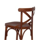 Ver imagem 6 de Conjunto 2 Banquetas Madeira Maciça Tauarí Cross X Texas Marrom/Castanho