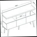 Ver imagem 2 de Rack para TV até 55 Polegadas 3 Portas Retrô Seriema Yescasa