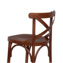Ver imagem 6 de Conjunto 4 Banquetas Madeira Maciça Tauarí Cross X Texas Marrom/Castanho