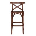 Ver imagem 4 de Conjunto 4 Banquetas Madeira Maciça Tauarí Cross X Texas Marrom/Castanho