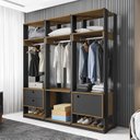 Ver imagem 1 de Guarda Roupa Casal Closet Modulado com 3 Cabideiros 1 Porta 2 Gavetas Titan