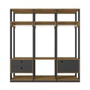 Ver imagem 4 de Guarda Roupa Casal Closet Modulado com 3 Cabideiros 1 Porta 2 Gavetas Titan