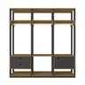 Guarda Roupa Casal Closet Modulado com 3 Cabideiros 1 Porta 2 Gavetas Titan - 4