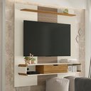 Ver imagem 1 de Painel para TV Efeito Palha com Porta Damadine Off White Cinamomo