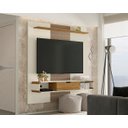 Ver imagem 5 de Painel para TV Efeito Palha com Porta Damadine Off White Cinamomo
