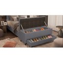 Ver imagem 1 de Puff Baú Sapateira Casal 138x50x48cm Móveis Digital