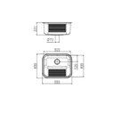 Ver imagem 2 de Tanque Inox Polido Embutir/sobrepor 55x45x23 32 L - Docol Docol Inox